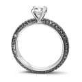 Black-White Diamond Ring