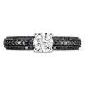 Black-White Diamond Ring