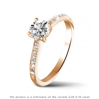 Prongs Side Diamonds Ring