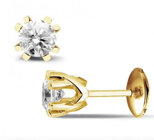 brilliant diamond stud earrings