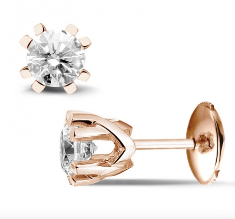 brilliant diamond stud earrings
