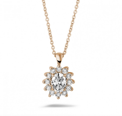 round diamonds Pendant