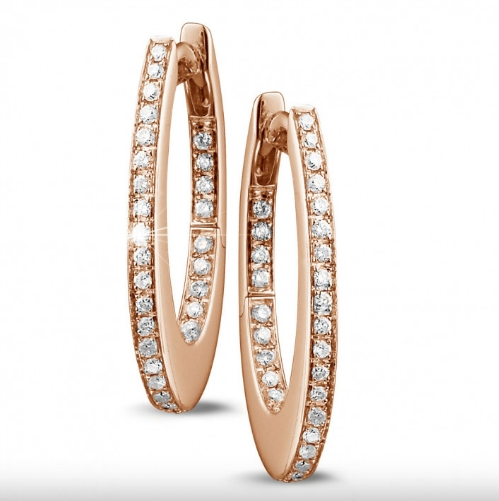 Diamond Creole Earrings
