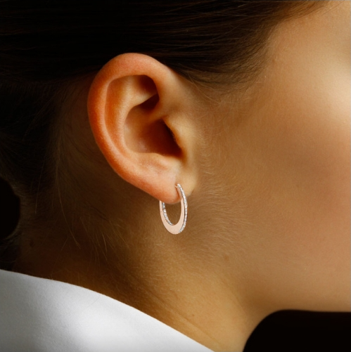 Diamond Creole Earrings