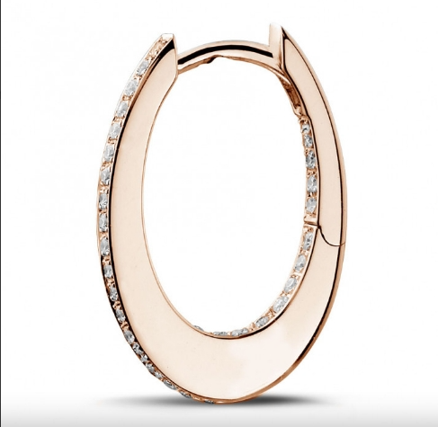 Diamond Creole Earrings