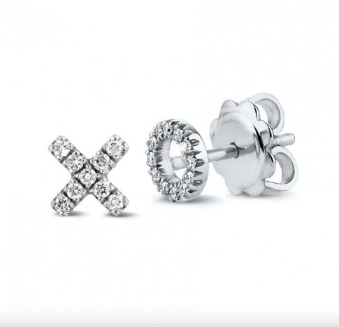 XO Diamond Stud earrings