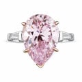 Pear Shape Pink Diamond Ring
