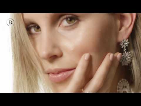 Diamond Flower Earrings