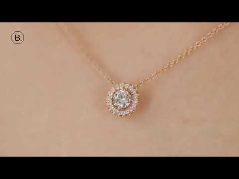 Halo Pendant Necklace 
